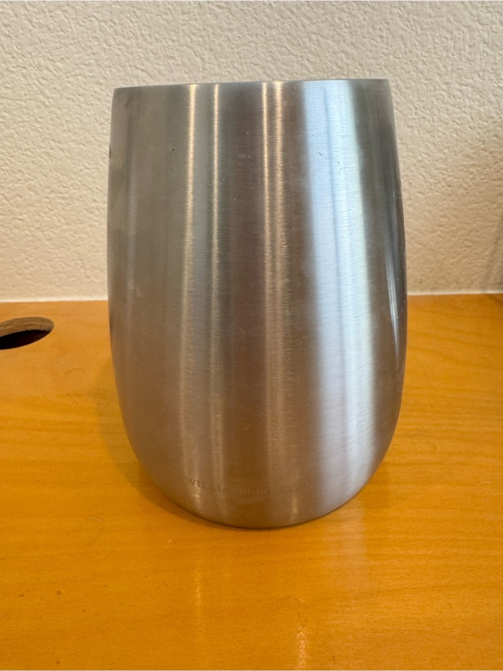 Williams Sonoma Brushed Stainless Steel Kitchen Utensils Holder- Stainless Steel